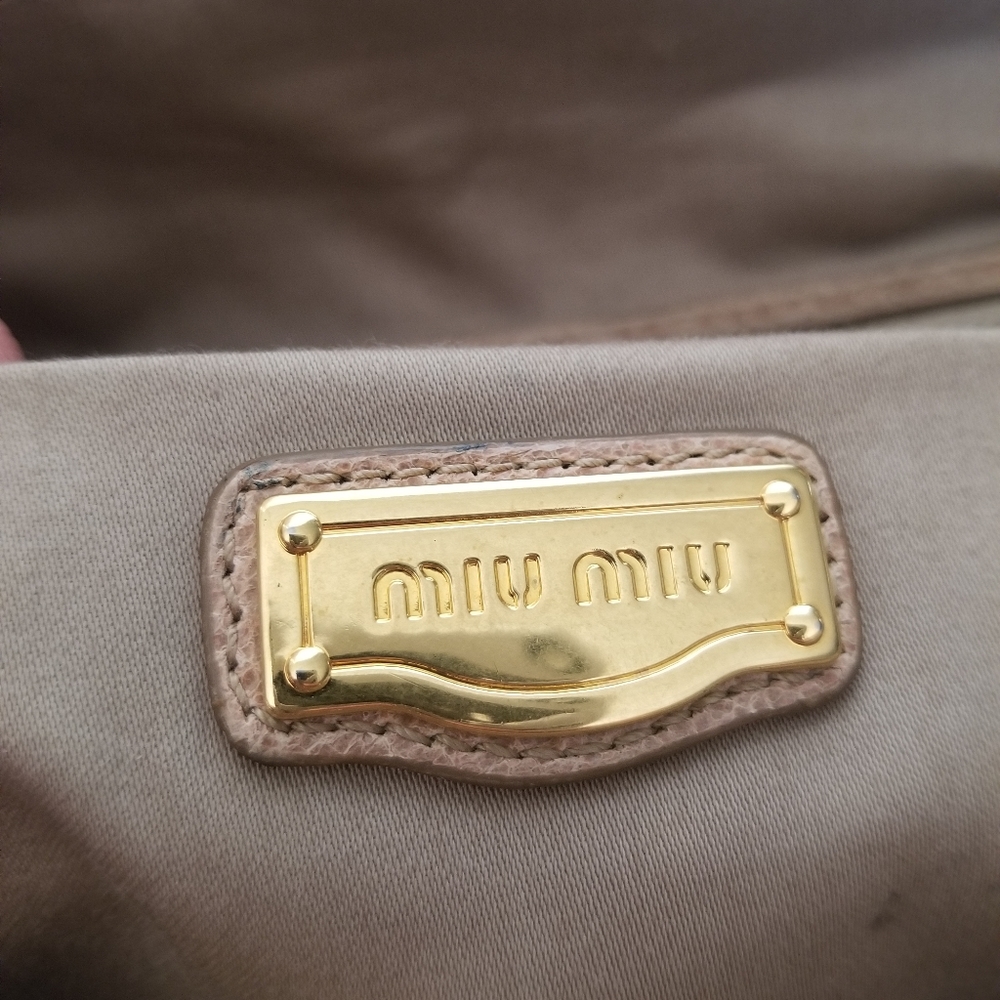 Miu Miu Padlock Charm Three Way Bag - Picture 12 of 16